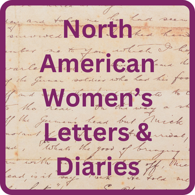 North American Women's Letters and Diaries from NC Live