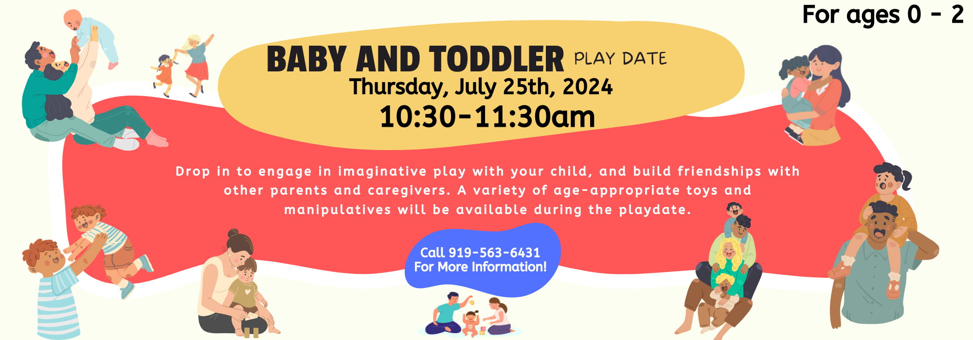 7.25 at 1030 am – Baby and Toddler Playdate at Mebane