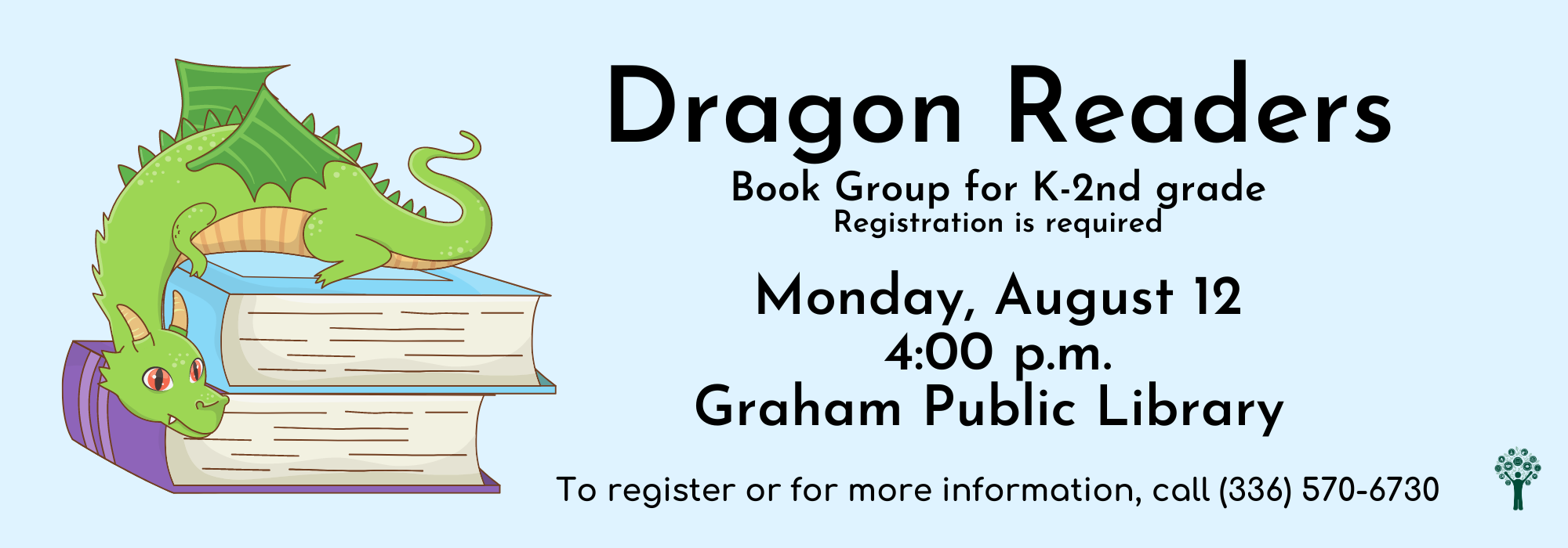 8.12 at 4 pm - Dragon Readers Book Group at Graham