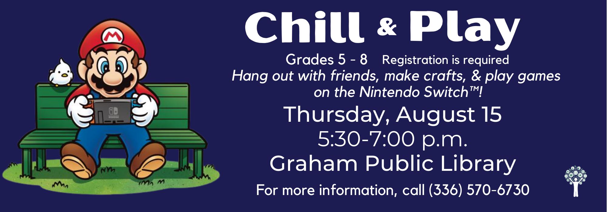 8.15 at 530 pm - Chill & Play at Graham