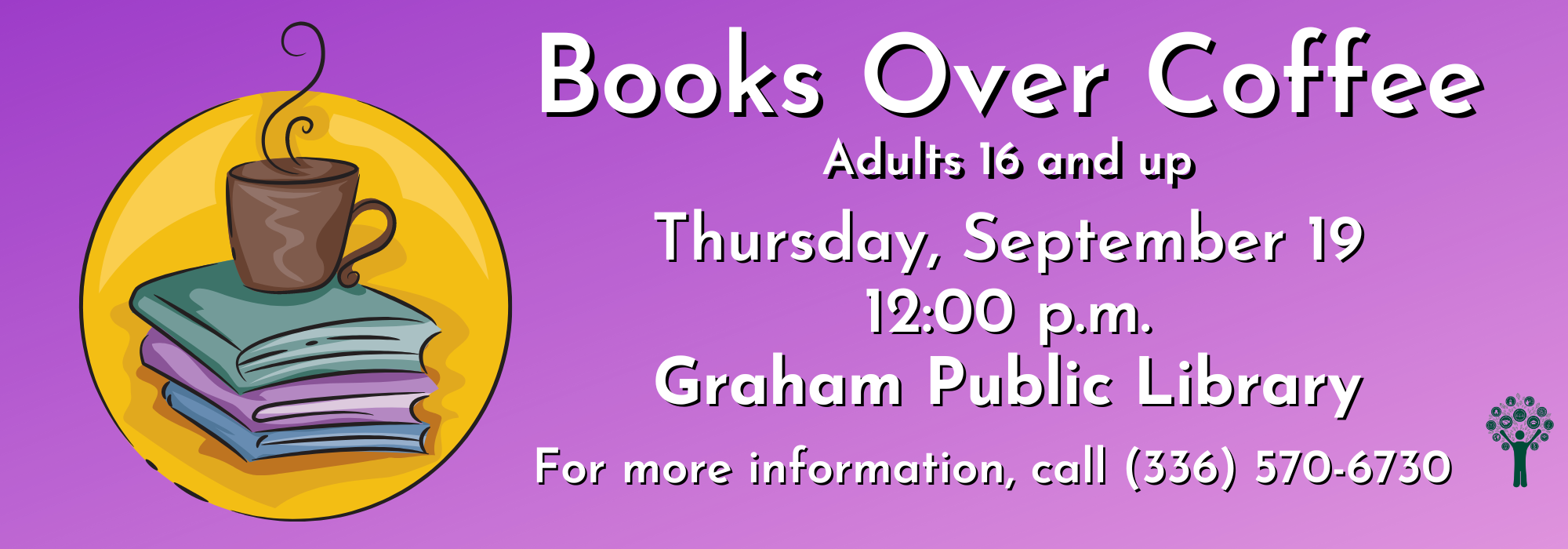 9.19 at Noon - Books Over Coffee at Graham