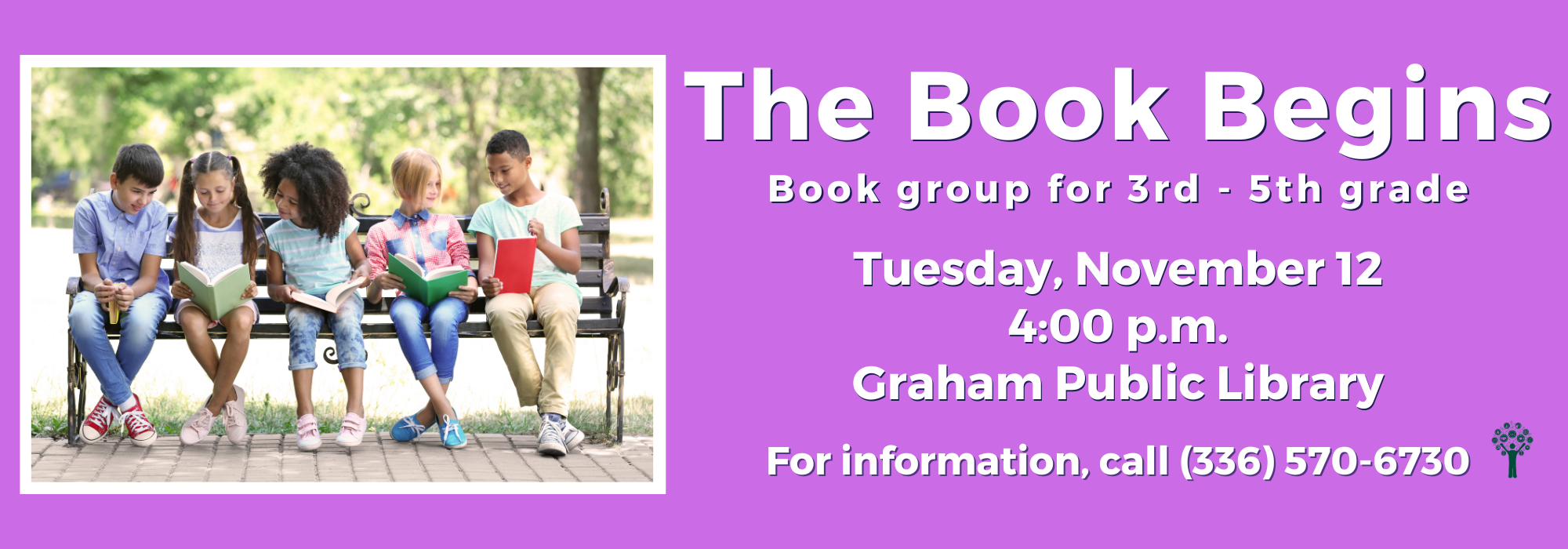 11.12 at 4 pm - The Book Begins at Graham