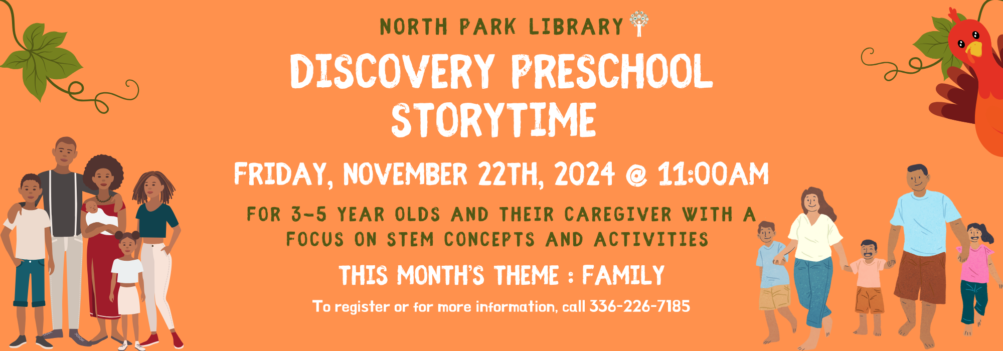 11.22 at 11 am - Discover Storytime at North Park