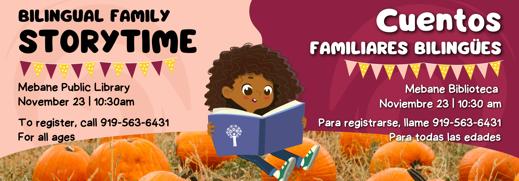 11.23 at 1020 am - Bilingual Storytime at Mebane