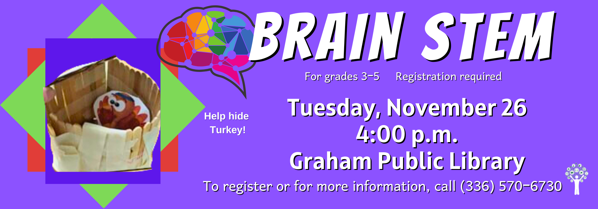 11.26 at 4 pm - BrainS.T.E.M. at Graham