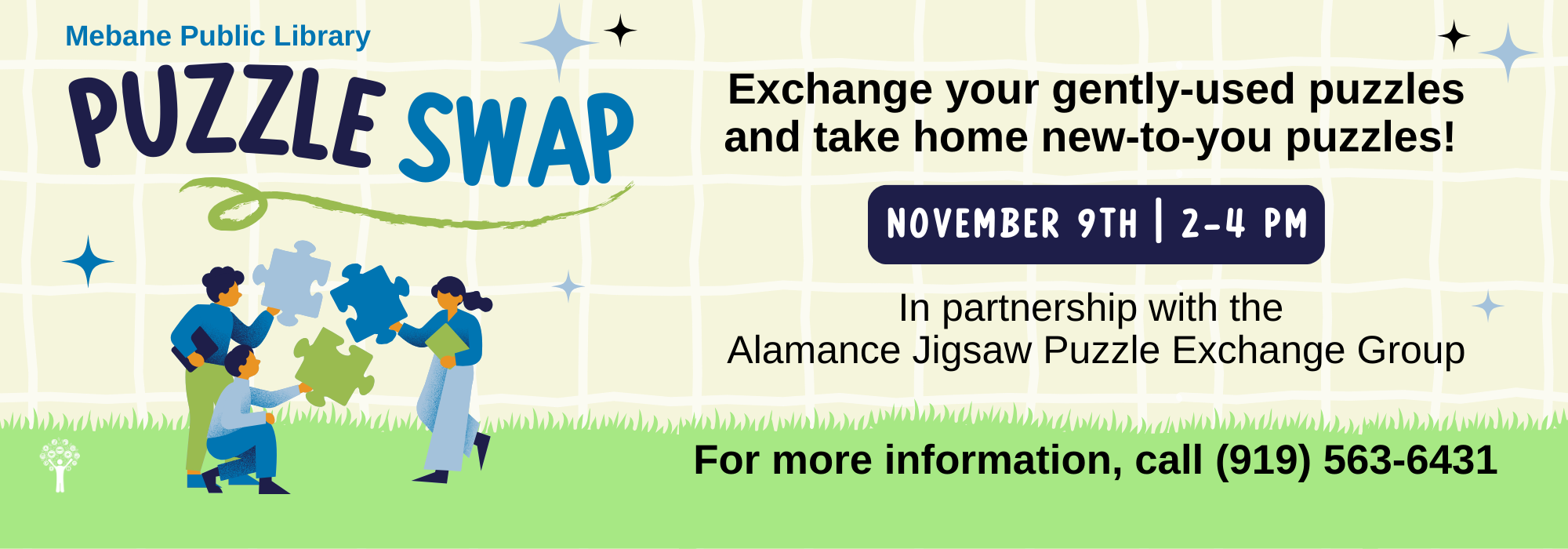 11.9 at 2 pm - Puzzle Swap at Mebane