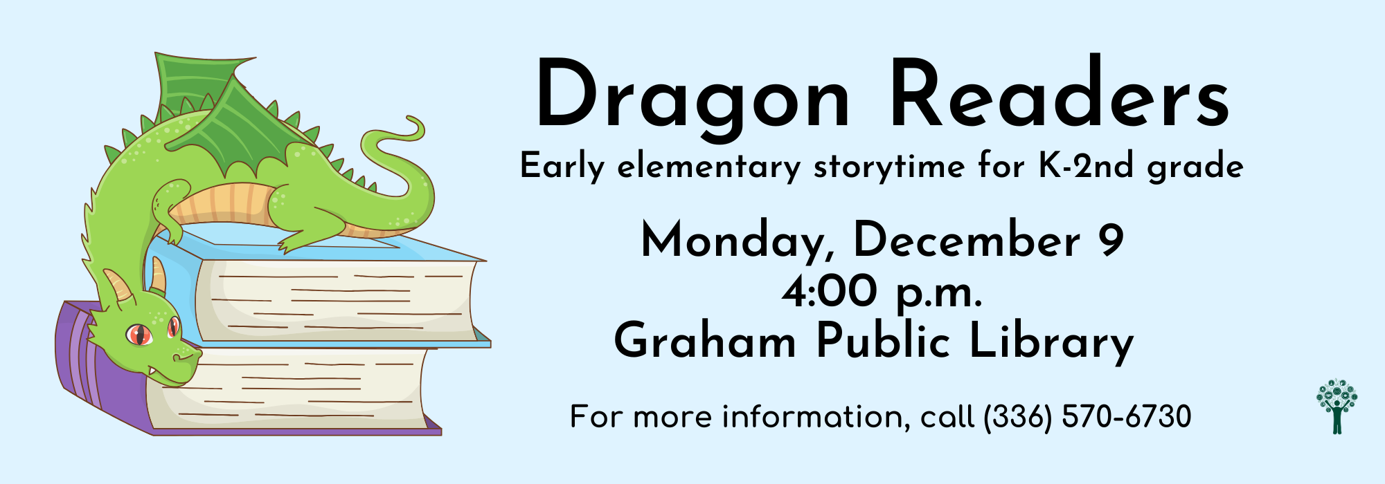 12.9 at 4 pm - Dragon Readers Book Group at Graham